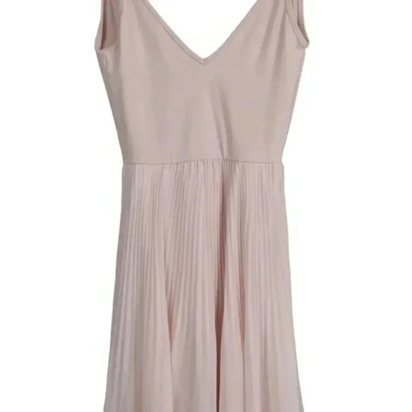 Aritzia Wilfred Daphnee Dress Pink Balletcore Flowy Tank  Midi Pleated Size XXS - Picture 7 of 16
